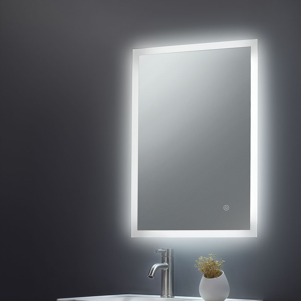 Hartland Noah 500 X 700 Led Edge, Free Standing Vanity Mirror With Lights Uk