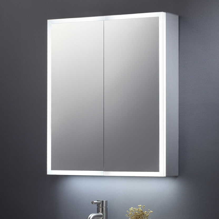 700 Led Mirrored Bathroom Cabinet, Bathroom Cupboard With Mirror And Lights