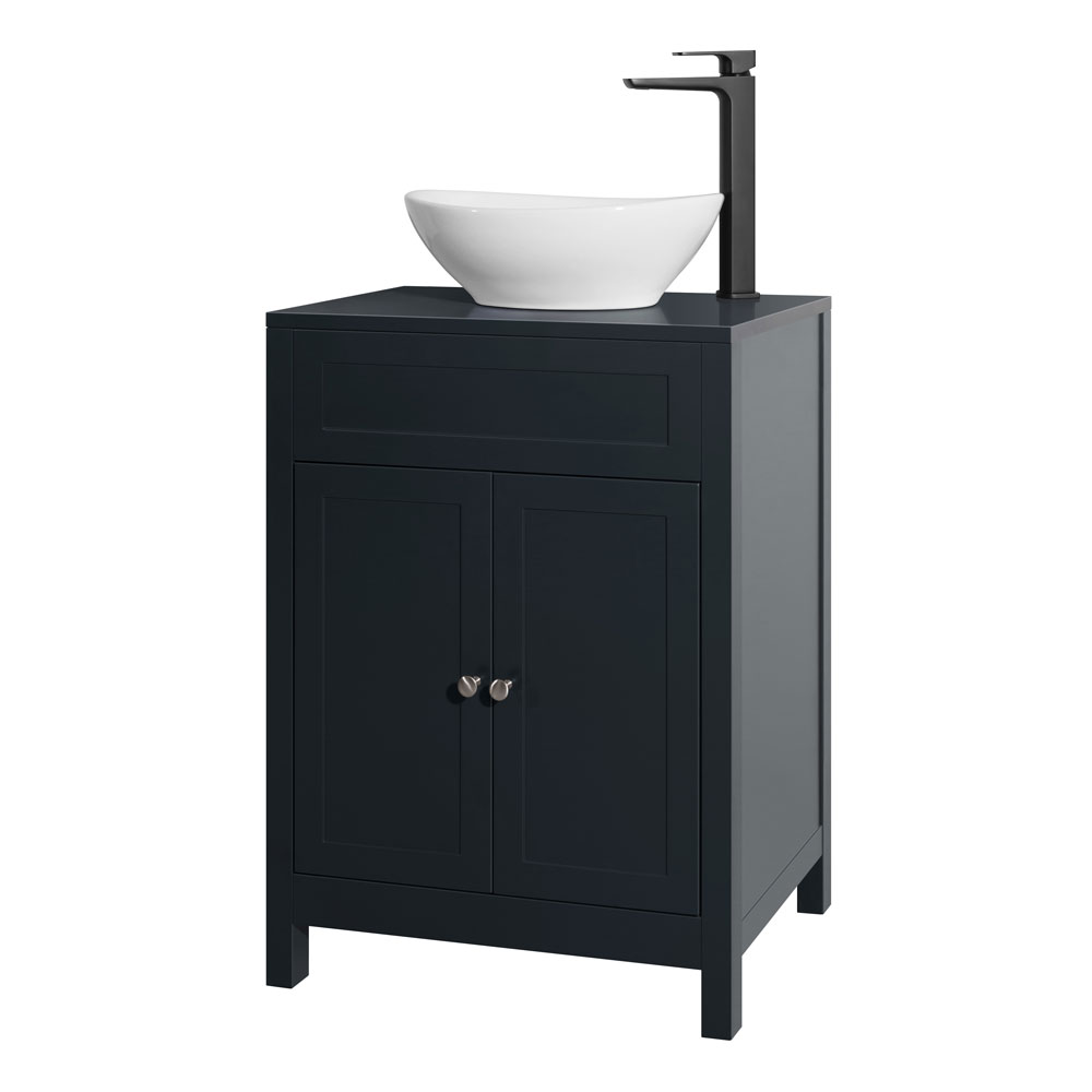 Hartland Turin 600 Shadow Grey Floor, Bathroom Vanity Units For Countertop Basins