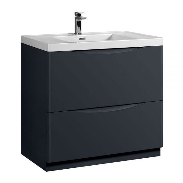 Hartland Naples 900 Shadow Grey Floor Standing Vanity Unit and