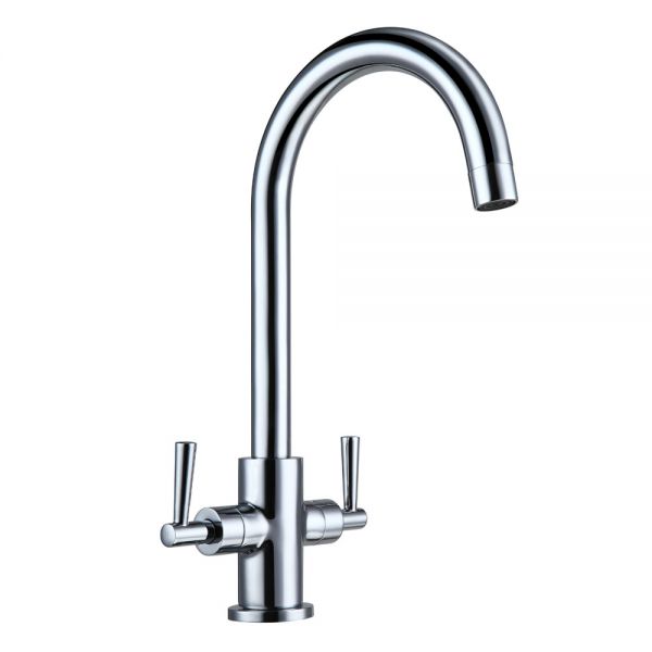 Hartland Merthyr Chrome Dual Lever Mono Kitchen Mixer Tap