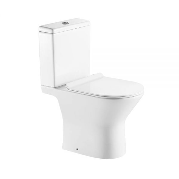 Hartland Ferrara Rimless Open Back Toilet with Cistern and Seat