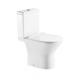Hartland Ferrara Rimless Open Back Toilet with Cistern and Seat