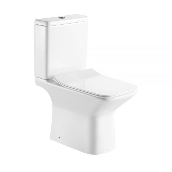 Hartland Taranto Rimless Open Back Toilet with Cistern and Seat