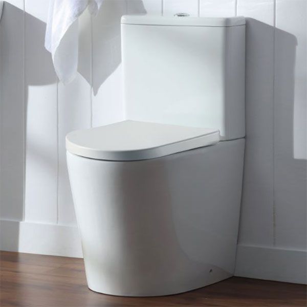 Hartland Ferrara Rimless Fully Shrouded Comfort Height Toilet with Cistern and Seat
