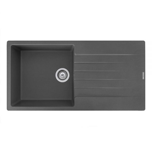 Reginox Harlem Grey 1 Bowl Granite Kitchen Sink 1000 x 500mm