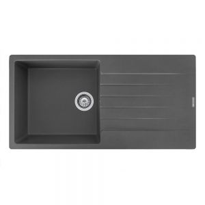 Reginox Harlem Grey 1 Bowl Granite Kitchen Sink 1000 x 500mm