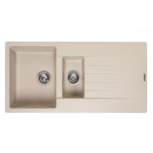 Reginox Harlem Caffe 1.5 Bowl Granite Kitchen Sink 1000 x 500mm