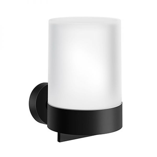 Smedbo Home Glass Soap Dispenser with Black Holder HB361