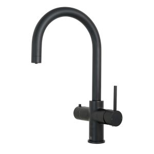 JTP Matt Black 4 in 1 Boiling Hot and Filtered Cold Water Kitchen Mixer Tap and Tank