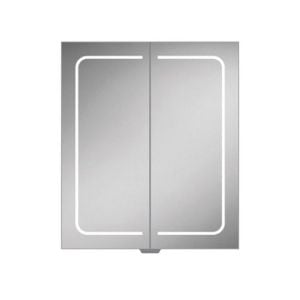 HIB Vapor 80 Aluminium LED Two Door Bathroom Cabinet