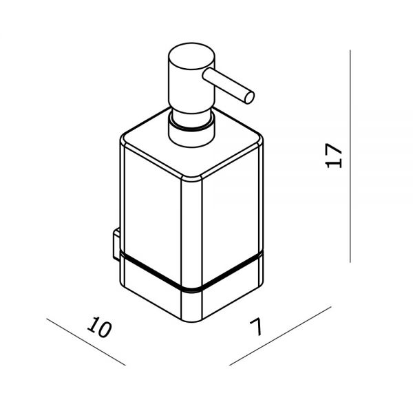 hib. Atto Black Wall Mounted Soap Dispenser #2