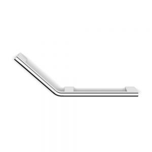 HIB Chrome Left Handed Safety Angled Grab Bar 670mm