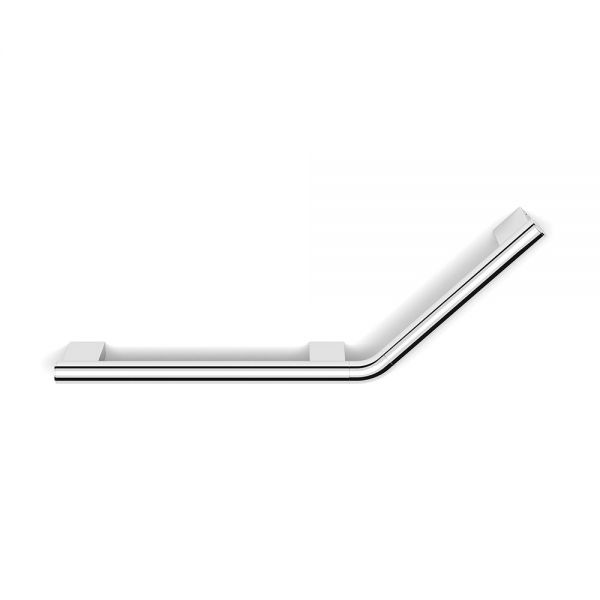 HIB Chrome Right Handed Safety Angled Grab Bar 670mm