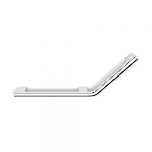HIB Chrome Right Handed Safety Angled Grab Bar 670mm