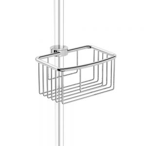 hib. Chrome Traditional Riser Rail Rectangular Basket