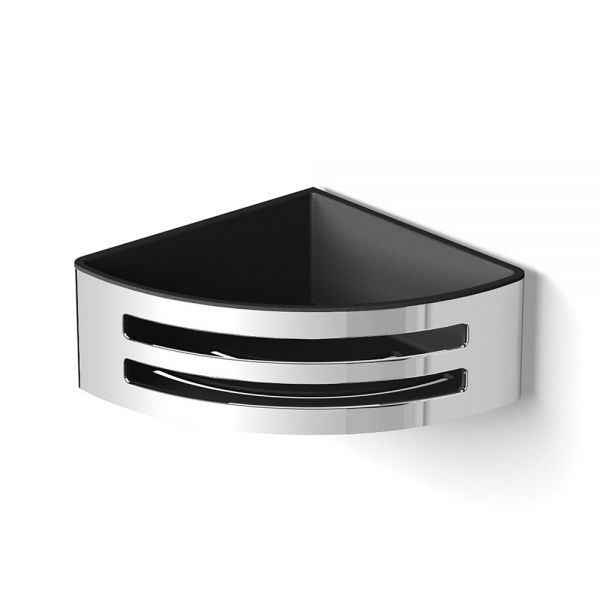 hib. Chrome Corner Shower Basket with Removable Tray 160mm