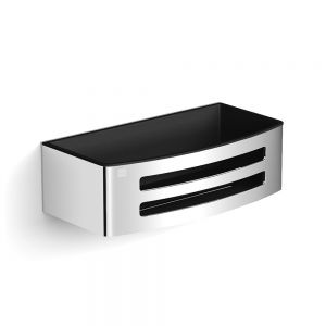 hib. Chrome Rectangular Shower Basket with Removable Tray 220mm