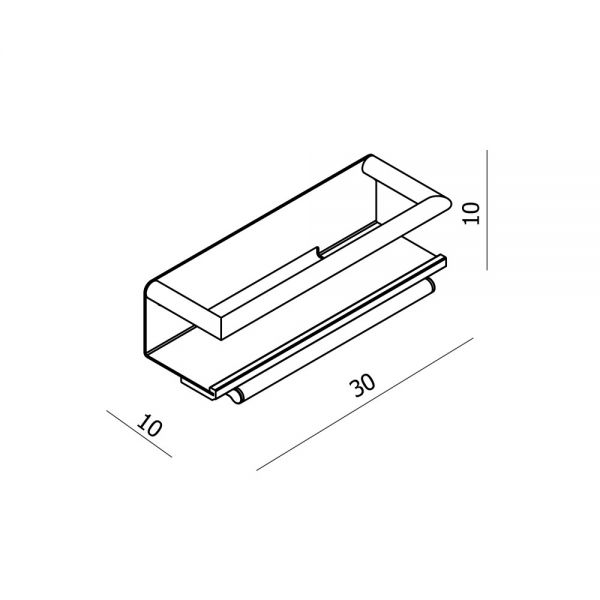 hib. Chrome Multi Feature Shower Shelf #2