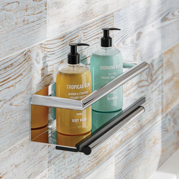 hib. Chrome Multi Feature Shower Shelf #3