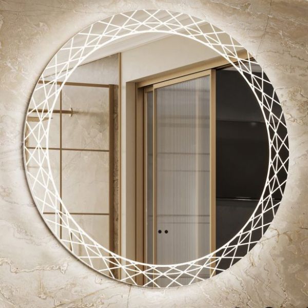 HIB Bellus 80 Round Illuminated LED Bathroom Mirror 79580200