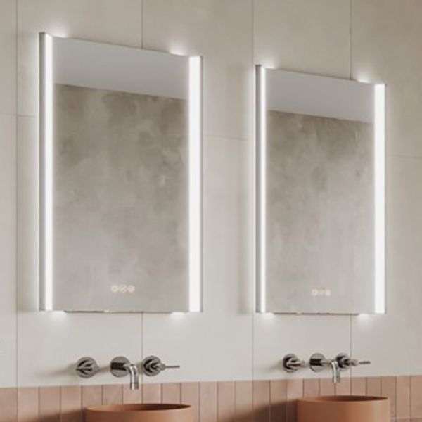 HIB Fold 50 Illuminated LED Bathroom Mirror