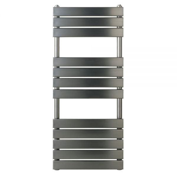 JTP HIX 1200 x 500 Brushed Black Designer Towel Rail