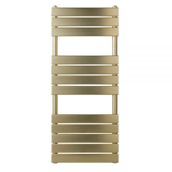 JTP HIX 1200 x 500 Brushed Brass Designer Towel Rail