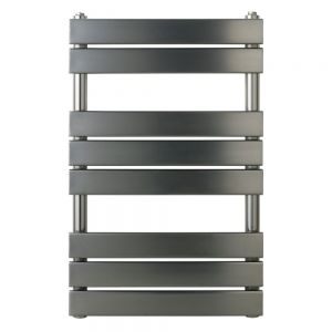 JTP HIX 800 x 500 Brushed Black Designer Towel Rail