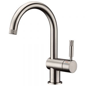 Clearwater Hotshot 2 Brushed Nickel Boiling Hot Water Kitchen Mixer Tap