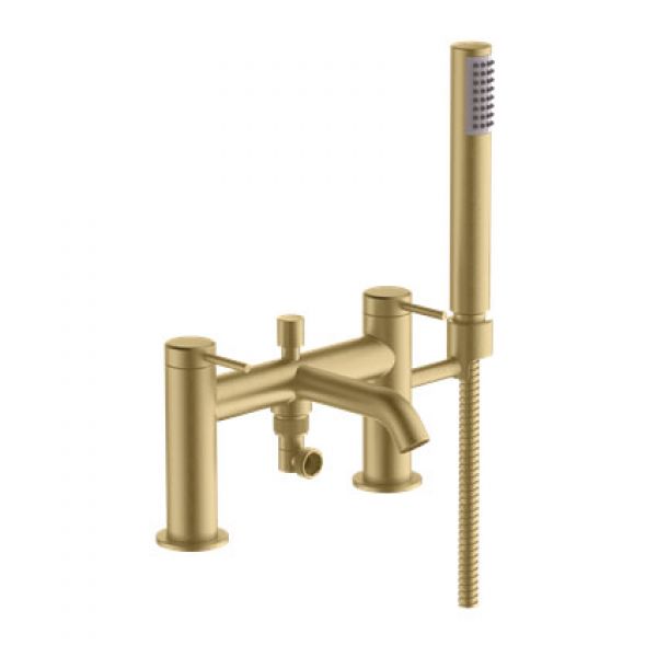 Britton Hoxton Brushed Brass Bath Shower Mixer Tap