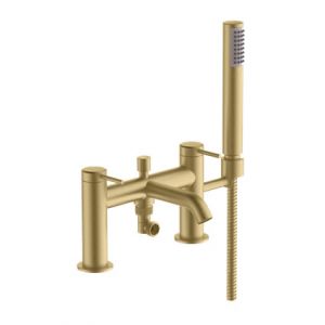 Britton Hoxton Brushed Brass Bath Shower Mixer Tap