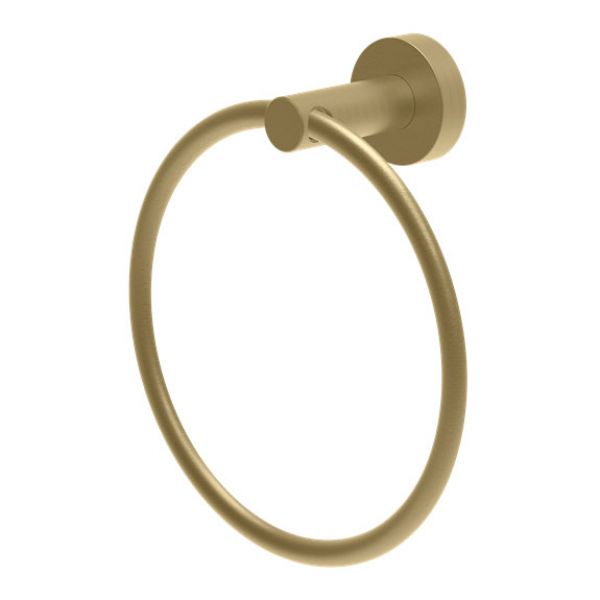 Britton Hoxton Brushed Brass Towel Ring