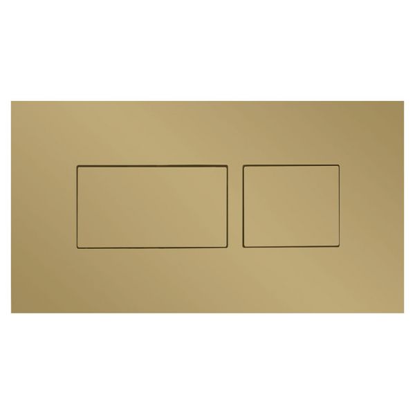 Britton Hoxton Brushed Brass Dual Flush Plate