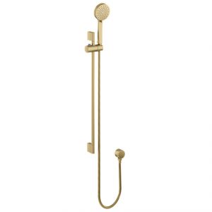 Britton Hoxton Brushed Brass Slide Rail Shower Kit