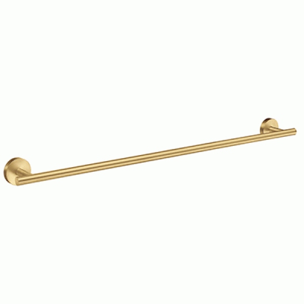 Smedbo Home Brushed Brass Single Towel Rail HV3464