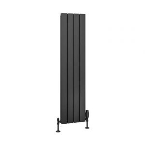 Eastbrook Hadleigh 1200 x 275 Matt Anthracite Aluminium Designer Radiator