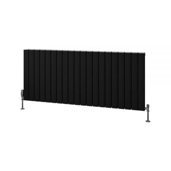 Eastbrook Hadleigh 600 x 1395 Matt Black Aluminium Designer Radiator