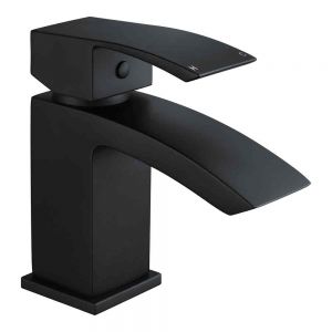 Hartland Brecon Black Mono Basin Mixer Tap with Click Clack Waste