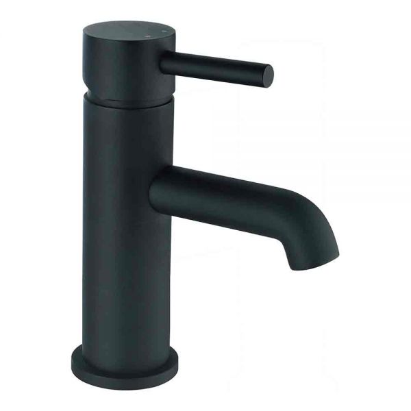 Hartland Chepstow Black Mono Basin Mixer Tap with Click Clack Waste