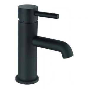 Hartland Chepstow Black Mono Basin Mixer Tap with Click Clack Waste
