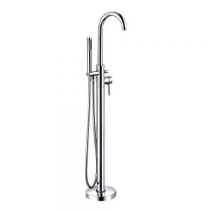 Hartland Harlech Chrome Floor Standing Bath Shower Mixer Tap