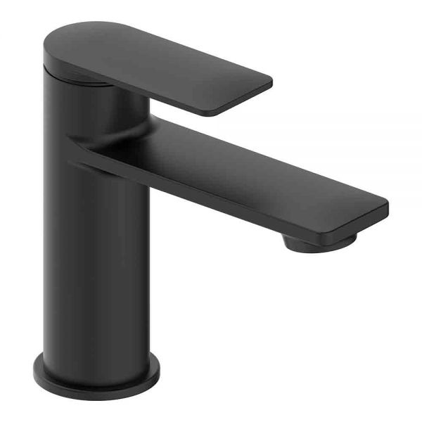 Hartland Risca Black Mono Basin Mixer Tap with Waste