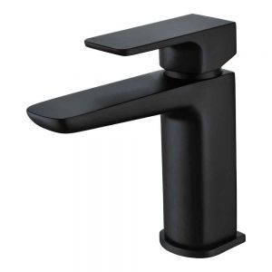 Hartland Swansea Black Mono Basin Mixer Tap with Click Clack Waste