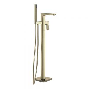 Hartland Swansea Brushed Brass Floor Standing Bath Shower Mixer Tap