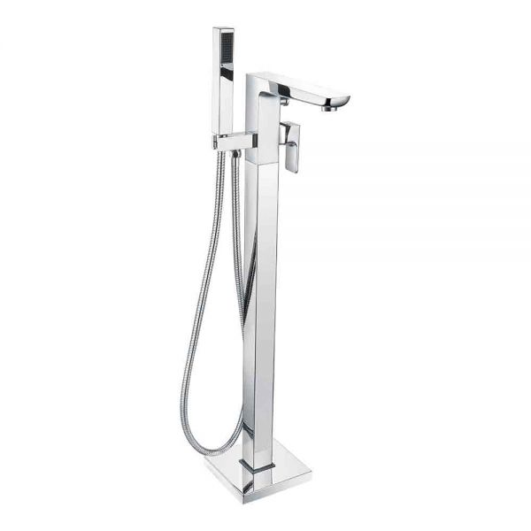 Hartland Swansea Chrome Floor Standing Bath Shower Mixer Tap
