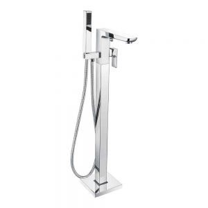 Hartland Swansea Chrome Floor Standing Bath Shower Mixer Tap