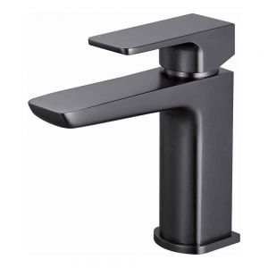 Hartland Swansea Gunmetal Mono Basin Mixer Tap with Click Clack Waste