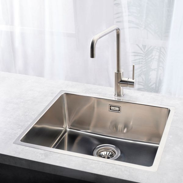 Reginox Houston Single Bowl Stainless Steel Kitchen Sink 540 x 440mm #3
