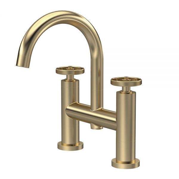 Hudson Reed Revolution Brushed Brass Bath Filler Tap